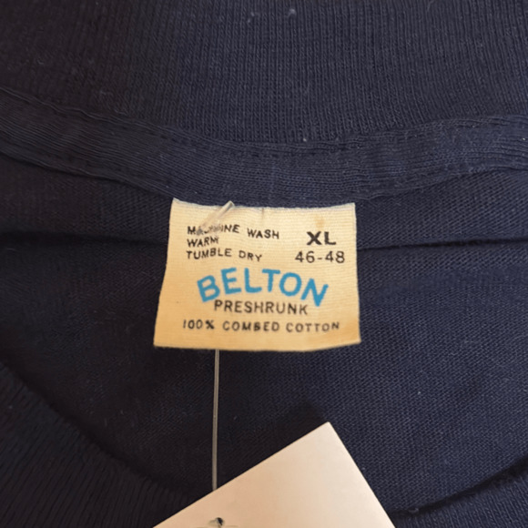 Belton Chargers Fan Tee | Navy Graphic | Size XL | Vintage 80s - Picture 5 of 5